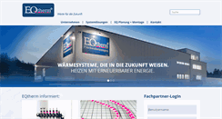 Desktop Screenshot of eqtherm.de